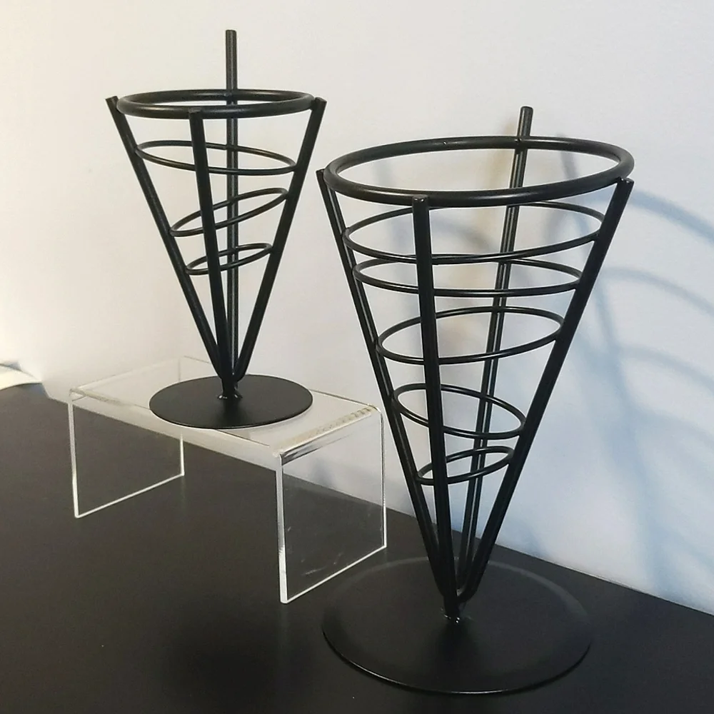 Set of Metal French Fry Cones